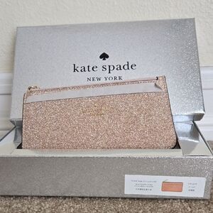 Kate Spade Sparkling Rose Gold Cardholder